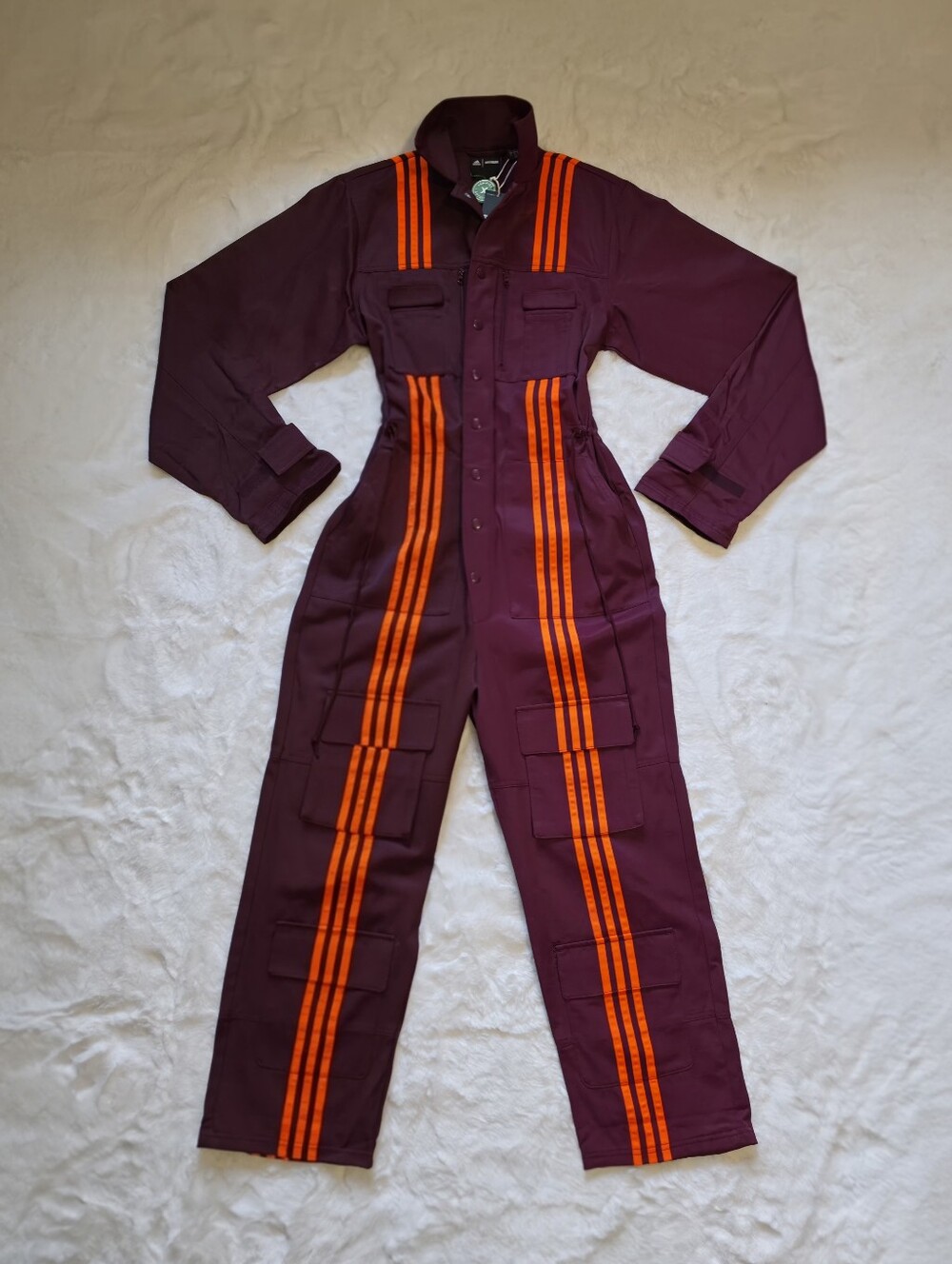 NWT Adidas x Ivy Park Jumpsuit | Maroon/Solar Orange, Unisex S